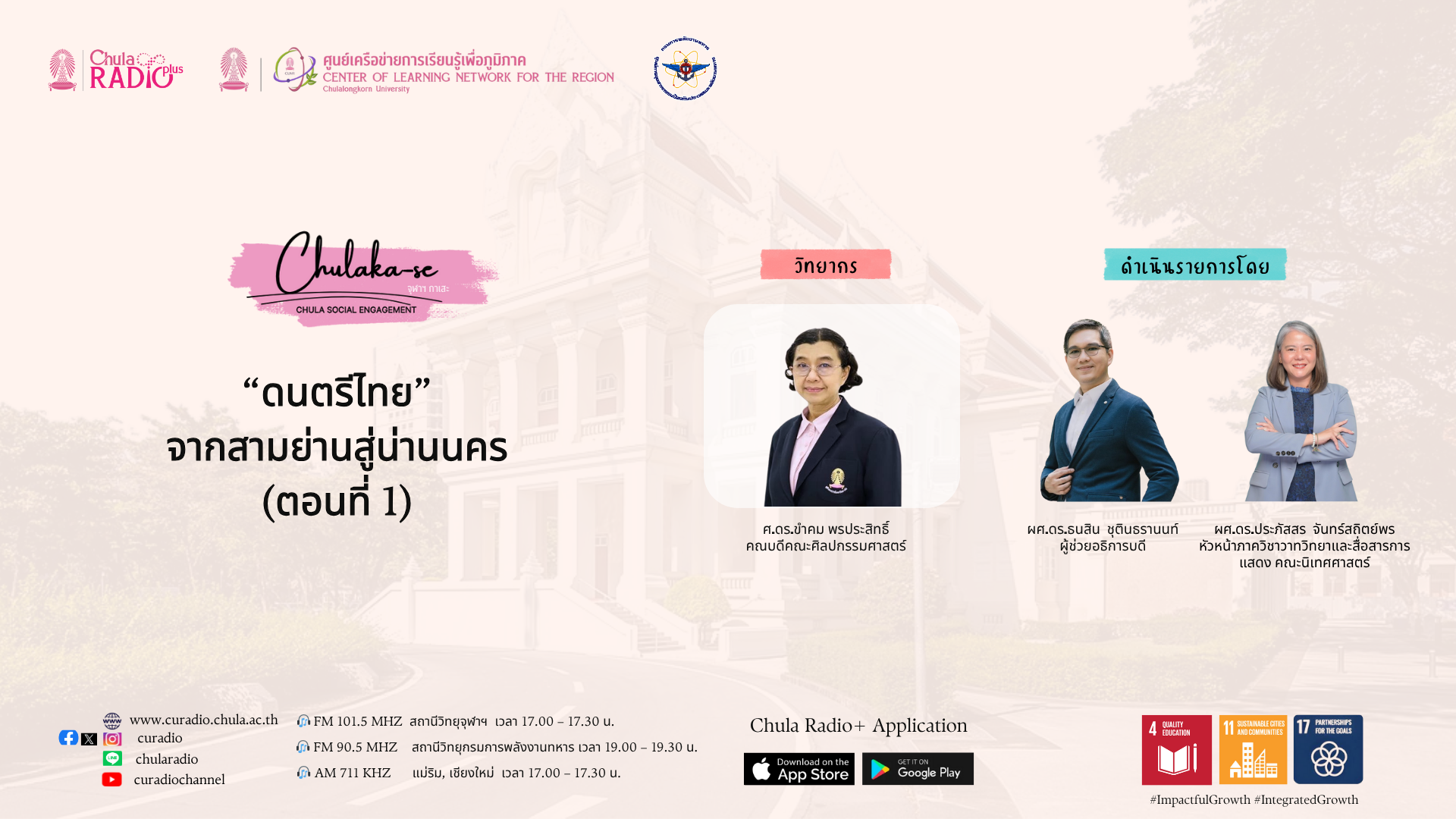ดนตรีไทย จากสามย่านสู่น่านนคร Ep.1 | ChulaKa-se
