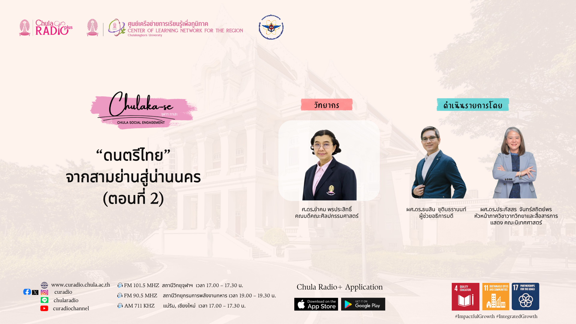 ดนตรีไทย จากสามย่านสู่น่านนคร Ep.2 | ChulaKa-se