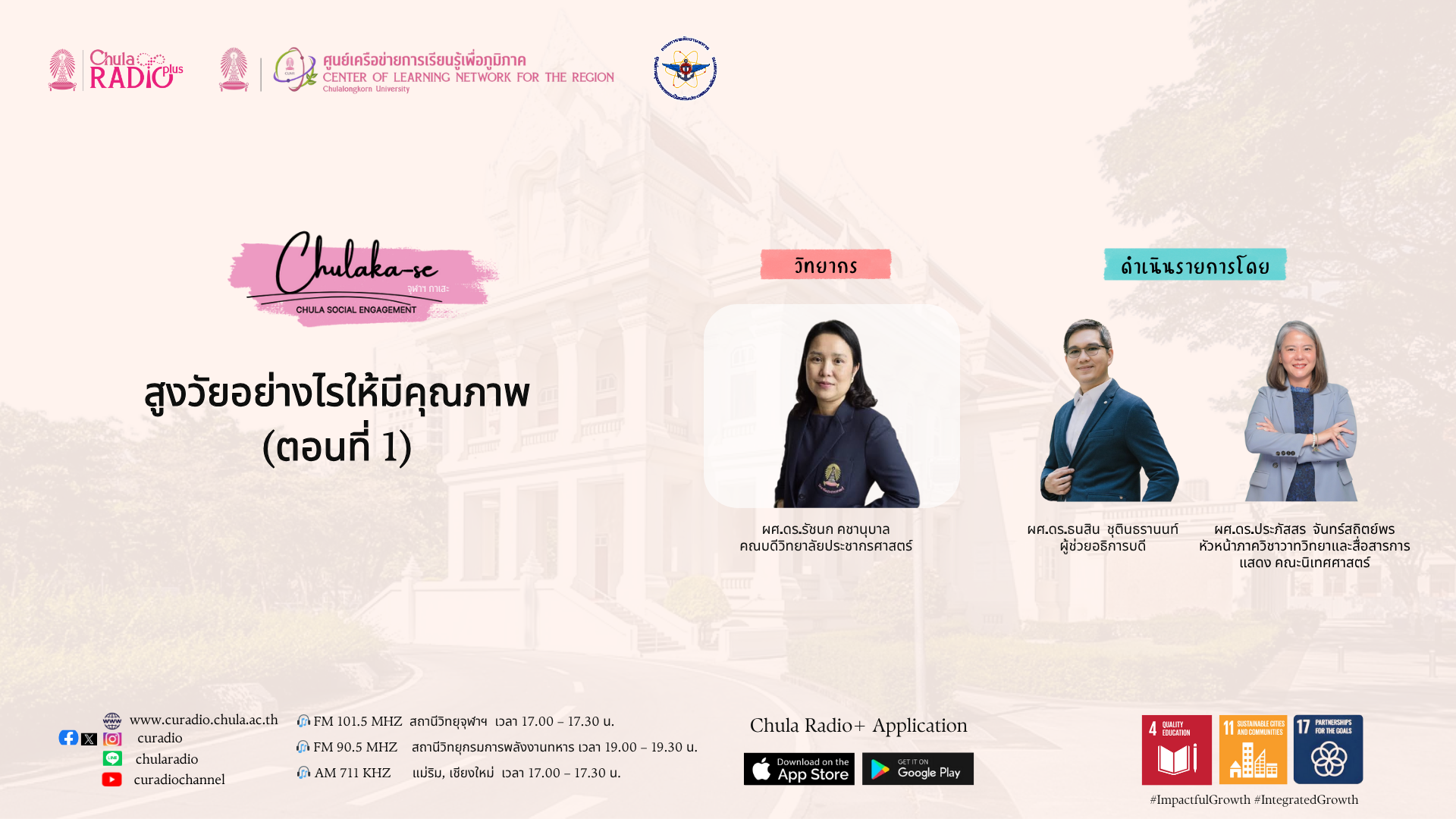 สูงวัยอย่างไรให้มีคุณภาพ Ep.1 | ChulaKa-se