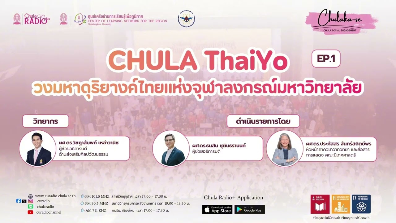 CHULA ThaiYo Ep.1 | ดนตรีไทยในมุมใหม่จากวงมหาดุริยางค์ไทย จุฬาฯ